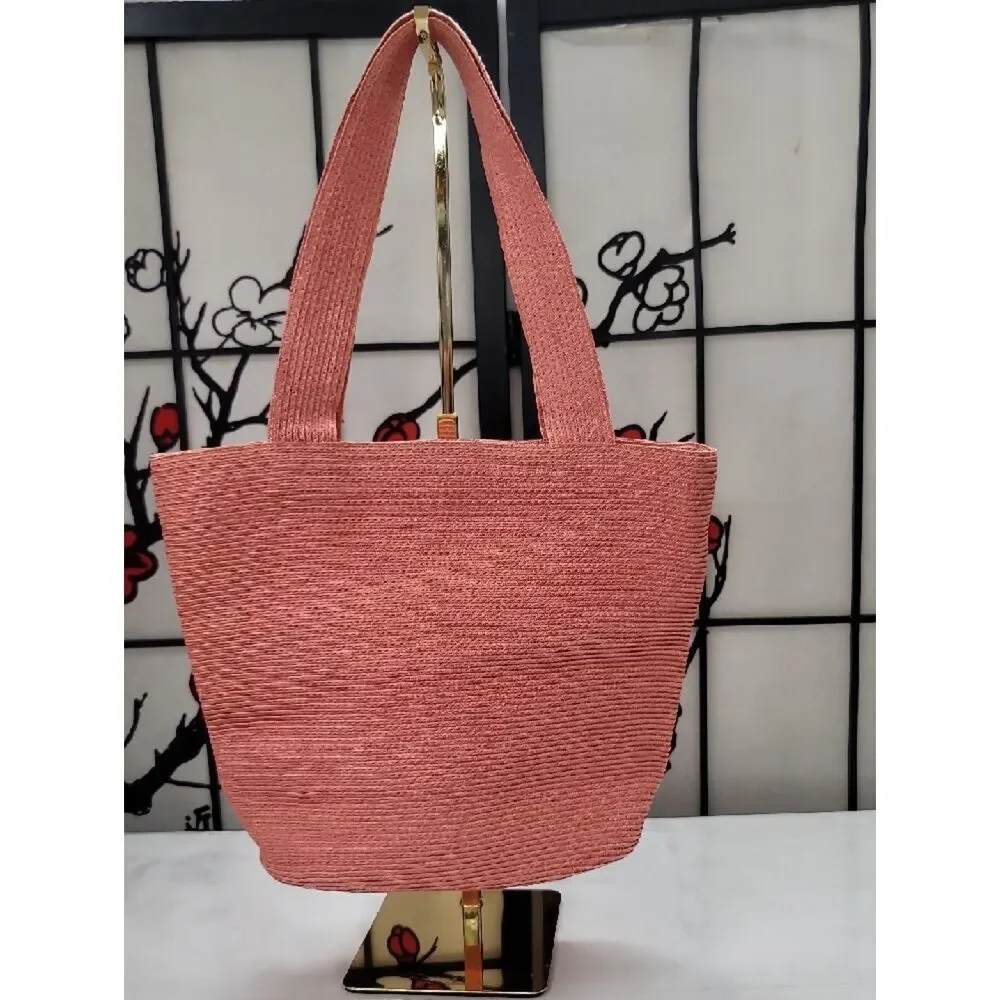 Eric Javits Straw Tote Bag - Pink